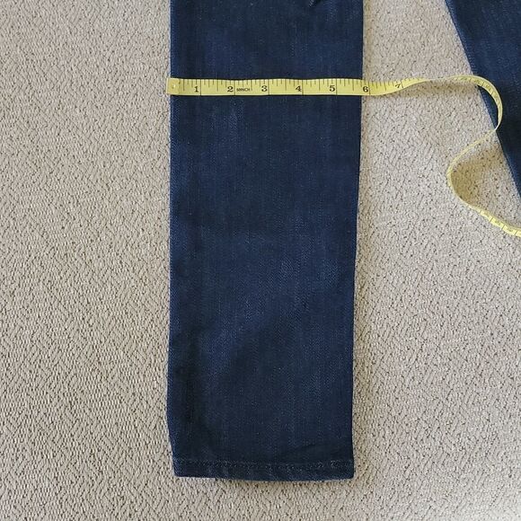 J Crew NWOT Toothpick Low Rise Skinny Dark Blue Jeans - Size 24 - Picture 12 of 15